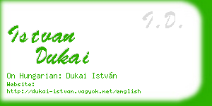 istvan dukai business card